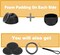 Jewelry Storage Box Case Gym Storage Jewelry Storage Box Case, Ring Organizer Container with Protective Sponge,Jewelry Care Protective Box Sports Portable Ring Holder with Keychain (1-Tier Black)